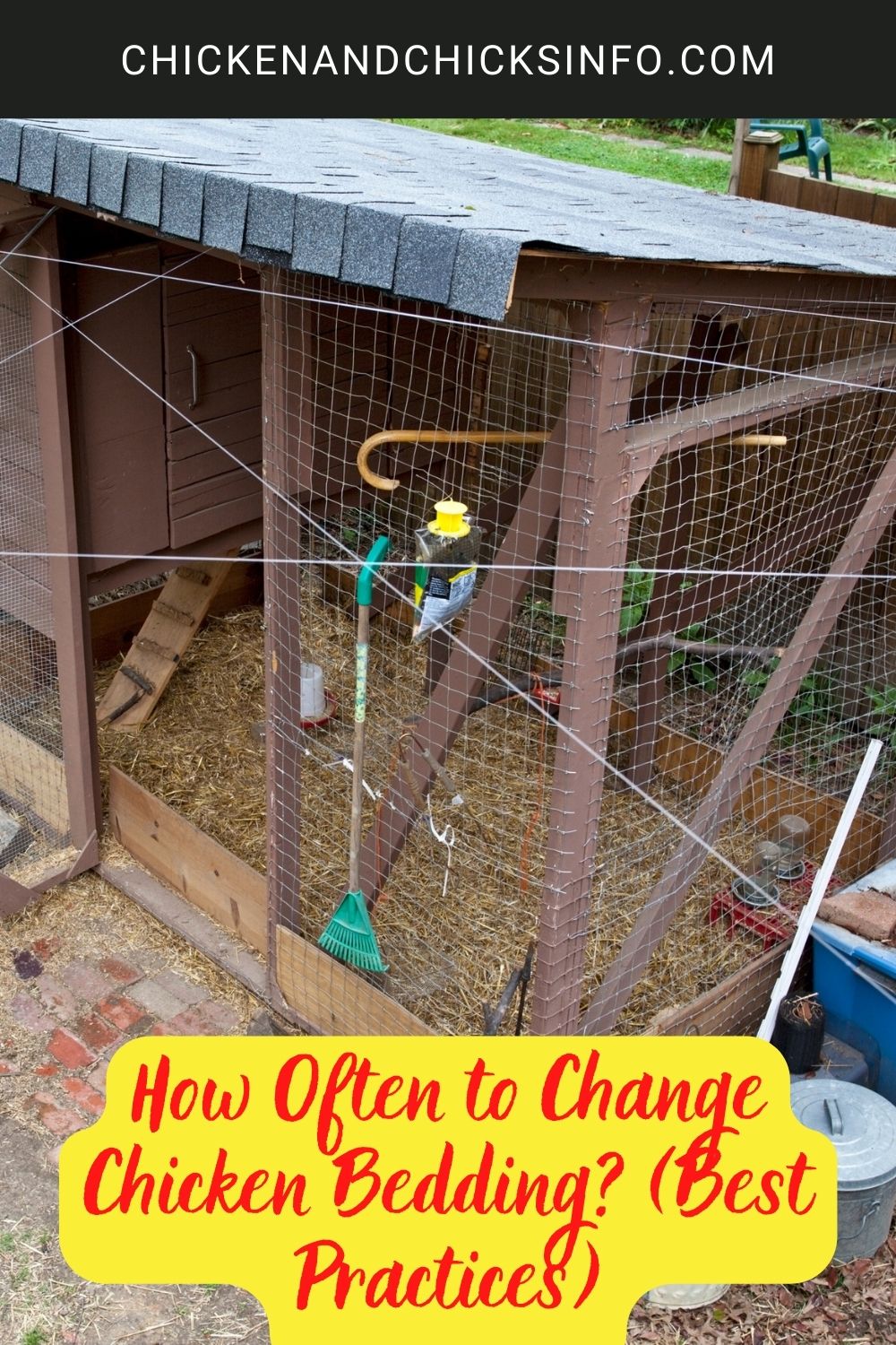 How Often to Change Chicken Bedding? (Best Practices) poster.

